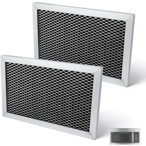 2PCS Microwave Charcoal Filter Compatible with GE JVM6175EK5ES,JVM6172SK5SS, JVM6175SK5SS,JVM6175YK5FS, Charcoal Filter for JVM6175EK5ES to Absorb Cooking Odors and Purify The Air