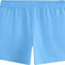 maamgic Mens Swim Trunks 5" Quick Dry Beach Shorts Stretch Swimming Trunks Shorts with Mesh Lining Zip Pockets (Blue, M)