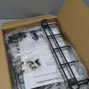 2 Pack Garage Shelves Wall Mounted with Wire baskets, Heavy Duty Garage Wall Shelving with Hooks, Wire Shelf Baskets Tool Organizer for Home Garden Garage Organization and Storage