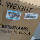 US Weight Durable Fillable Umbrella Base for Patio Table - 50 Pound Capacity Heavy Duty Adjustable Stand for Outdoor Umbrellas - Made in The USA