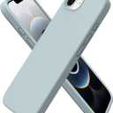 ORNARTO Compatible with iPhone 16e Case 6.1"(2025), Liquid Silicone 3 Layers Full Covered Soft Gel Rubber Phone Case,Shockproof Protective Cover with Anti-Scratch Microfiber Lining-Mint Green