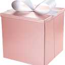 BIOBROWN Medium Gift Boxes with Lids for Presents, 9x9x9 Inches Pink Collapsible Gift Box for Valentine's Day, Birthday, Wedding, Baby Shower, Party, Any Occasion