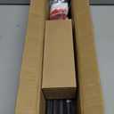 1 Inch Black Double Curtain Rod with Vintage-style Finials-Tension Curtain Rods 28-48 Inchs for Bedroom&Home Decor