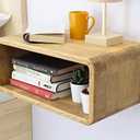 WOODCHES Floating Nightstand Wooden, Bedside Table, Nightstand Shelf, Handmade, Wall Mounted Bedside Shelf, Minimalist and Unique Style (Cape Town)