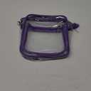 USPECLARE Clear Purse Bag for Stadium Events Clear Messenger Bag for Men and Women (Purple)