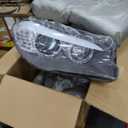 Dasbecan HID/Xenon w/AFS Type Headlight Compatible With 2011-2013 BMW 5 Series 528i 535i 550i M5 Right Passenger Side Housing Chrome Clear Headlight Assembly Replaces# 63117271908