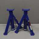 2Pcs Car Jack Stand Axle 3Ton Adjustable Steel Folding Pipe jackstands Lift Floor Support Stand Holder Automotive Tool (Blue)