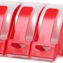 QILIMA 3 Rolls Clear Packing Tape with 3 Dispenser, Total 180 Yard,Heavy Duty Packaging Tape Designed for Moving Boxes, Shipping, Office, 2Mil 2 Inch x 60 Yard