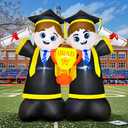KOOY 7FT Inflatable Graduation Decorations with LED Lights  Blow Up Graduation Yard Sign, Inflatable Graduation Graduates Grad Decor for Party College High School, Perfect for Yard Event Decor