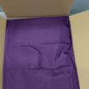 HolidayIdeas Open Back Fitted Tableclothss for 6 Foot Rectangle Table, Wrinkle Resistant Washable Table Covers 72x30 Inch for Craft Fairs, Banquets, Trade Show Display, Purple, 4 Pcs