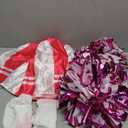 Spooktacular Creations Cheerleader Costume for Girls, Kids Halloween Cheerleader Outfit, Cheer Uniform for Dress Up Parties (Large(10-12 yrs), Pink)
