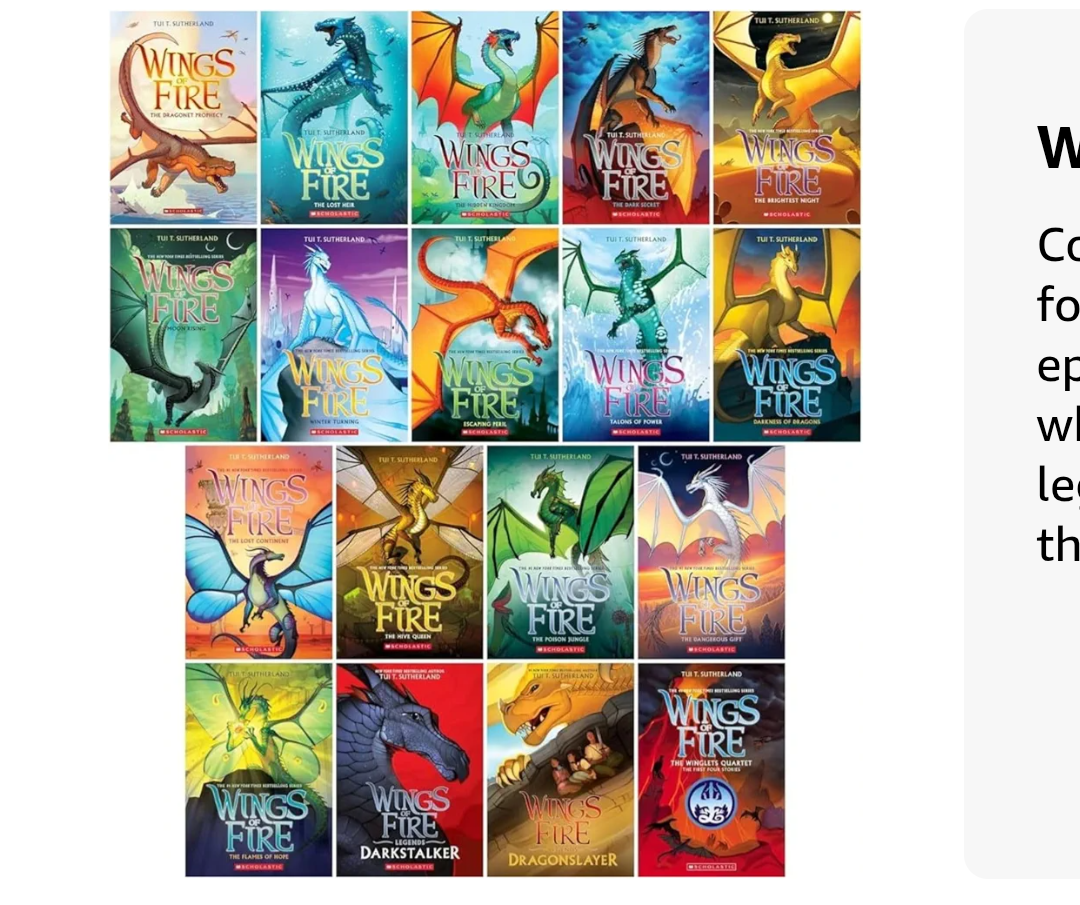 Wings of Fire Series Complete Collection Set, Books #1 - #18 Paperback – December 1, 2024
