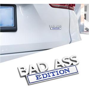 Car Bad Ass Edition Emblem, 3D Fender Badge Decal Car Sticker with 3M Adhesive, Auto Accessories for Tailgate Front Grille Hood Trunk, Car Replacement Compatible with Motorcycle SUV Truck
