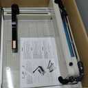 HFS(R) Heavy Duty Guillotine Paper Cutter 400 Sheet Capacity | Solid Steel Construction (A4-12'' Paper Cutter)