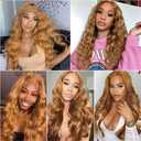 #30 Brown Human Hair Bundle Light Brown Body Wave Bundles 24 26 28 inch 10A 100% Unprocessed Brazilian Virgin Hair 3 Bundles Color #30 300g