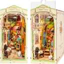 DIY Book Nook Floral Corner, 3D Puzzle Book Nook Kits for Adults, Decorative Book Nooks for Bookshelf Miniature Scenes, DIY Crafts/Gifts/Decorations for Adults (Floral Corner)