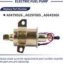 A029F889 12V Electric Fuel Pump Compatible with Onan Cummins Generator 4KW Microlite MicroQuiet 4000 4Kw RV Replace A064S966 A047N926