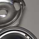 Stove Burner Covers,Chrome Replacement Drip Pans for Frigidaire Kenmore 316048413 and 316048414,4 pcs (3x6" and 1x8")
