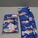 Lularoe Tall Curvy (TC fits Sizes 12-18) Animals Sharks Having Fun Beachwear Innertube Blue White Gray Yellow Buttery Soft Adult Leggings, Pack Of 2