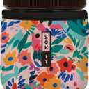 Sok It IceCreamSok Insulated Neoprene Cover (Abstract Floral, Straight Ice Cream Pints) (16oz Talenti Pint)