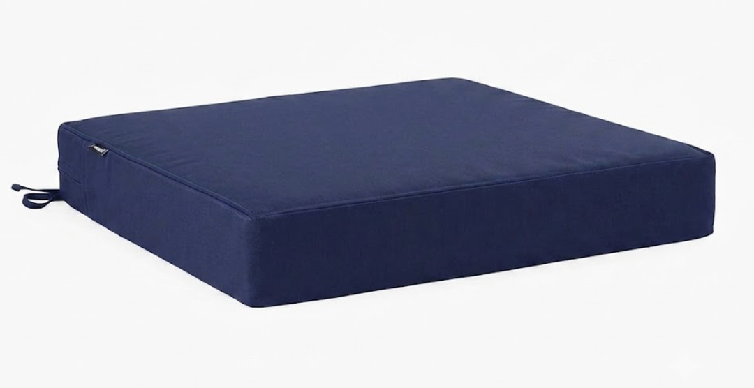 Favoyard Outdoor 1pc Seat Cushion 22 x 22 Inch Waterproof & Fade Resistant Patio Furniture Cushions with Removable Cover Deep Seat Cushion with Tie Straps for Chair Sofa Couch