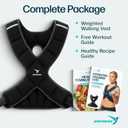 EMPOWER Weighted Vest for Women with Reflective Strips Fixed 8lbs, Adjustable 4-10lbs (4 in1) or Adjustable10-16lbs (4 in 1), Strengthen Muscles, Boost Bone Health, and Burn More Calories for Workout - Rucking Vest