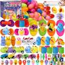 200pcs Prefilled Easter Eggs with Toys - Bulk Easter Basket Stuffers Fillers, Easter Eggs Party Favors for Kids Toddlers Hunt Prizes School Classroom Gifts Boys Girls