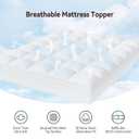 ABENE RV King Mattress Topper for Back Pain Relief, Extra Thick Mattress Pad Pillowtop, Soft Plush Mattress Cover Bed Topper with Deep Pocket, Overfilled Down Alternative Filling, White
