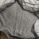 INVENHO Large Dog Beds Large Sized Dog Washable, Orthopedic Warming Soft Sleeping Puppy Bed Durable Pet Bed with Anti-Slip Bottom L(35"x25"x10") (Grey)