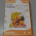 10Pack Extra Large Plastic Storage Bags, Zipper Seal, 2.4-mil Thick, Heavy Duty, 3.5 Gallon 16" x 19", Jumbo Zippered Plastic Bags for Food, Clothes, Travel, Moving