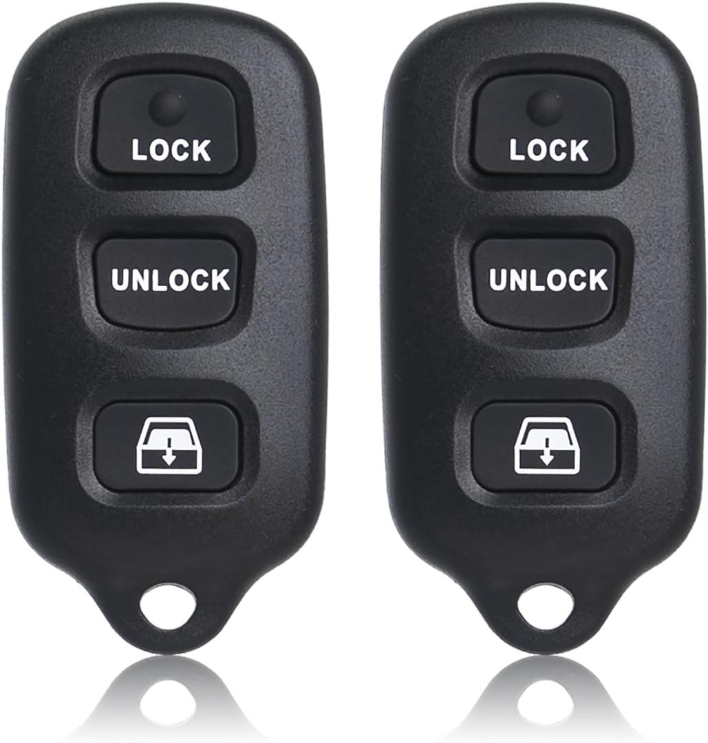 MechanMagic 2PCS Key Fob Remote Replacement Fits for Toyota 4Runner 1999 2000 2001 2002 2003 2004 2005 2006 2007-2009/Sequoia 2001-2007 HYQ12BBX Keyless Entry Remote Control HYQ12BAN/HYQ1512Y