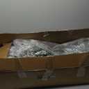 4.5 ft. Pre-Lit Snow Flocked Hinged Artificial Christmas Tree with 120 LED Lights