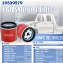 2 x Transmission Filter 29539579 Fits for Allison 1000 2000 2400 Series, Chevy Silverado 2500HD 3500HD GMC Sierra 2500HD 3500HD, Chevy Kodiak/GMC Topkick C4500 C5500, Replaces 29531007 29537268 (1 Pack)