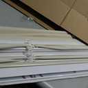 UNISHADES No Drill Top Down Bottom Up Roman Shades for Windows, 35" W x 64" H, Beige