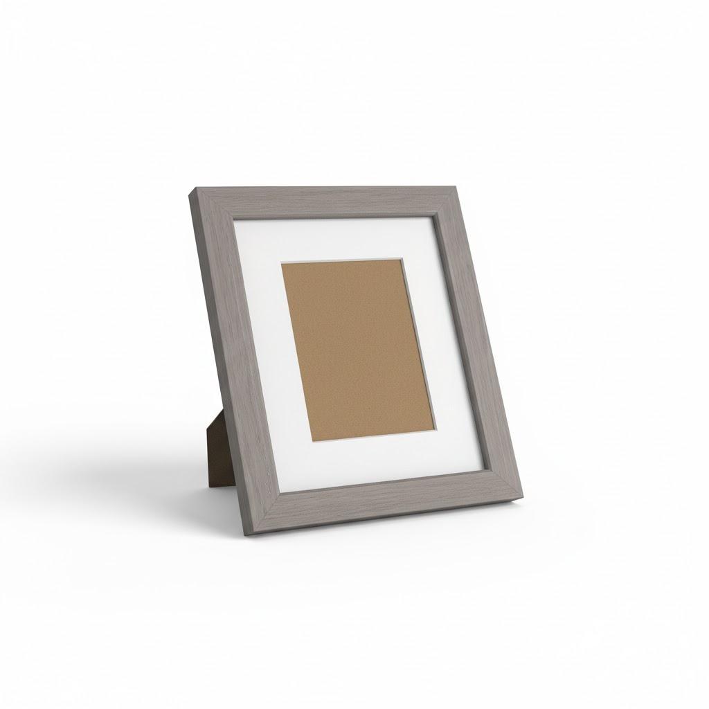 Egofine 10'x12' Picture Frame Made of Solid Wood with Plexiglass, Display Pictures 5x7/6x8 with Mat or 9x12 Without Mat for Tabletop and Wall Mounting, Oak Grey