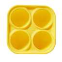 WOOF Pupsicle Treat Tray Mold, XL 75 lbs and Up, Silicone Molds for Dog Treats, Dishwasher Safe, Reusable Treat Tray, Freeze Refill Treats For The Pupsicle Toy, Yellow