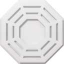Ekena Millwork CMP14WN Westin Architectural Grade PVC Contemporary Urethane Ceiling Medallions 14"OD x 5 1/2"C x 1"P