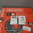 CRAFTSMAN CMXZVBE38763 2-1/2 in. x 7 ft. POS-I-LOCK Wet Dry Vac Hose Attachment Kit, Industrial-Grade Shop Vacuum Replacement Hose, Fits Most Wet/Dry Vacuums with a 2-1/2 in. Diameter