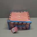 Foam Play Mat for Baby, 0.4 Inch Thick Foam Interlocking Floor Mats, Soft Non-Toxic Baby Playmat, Solid Colored Puzzle Play Mat Kids Floor Mats, 16 Tiles, Pink/Loli Pink