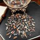 135 Piece Colored Cat Shaped Wooden Jigsaw Puzzle, Cats Shaped Wooden Puzzle, Unique Animal Shape Wood Puzzle and Acrylic Cover, Creative Gifts for Cats Lovers, Home Decor