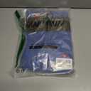 FANCYINN Womens 2 Pieces Outfits Deep V Neck Crop Top Side Slit Drawstring Wide Leg Pants Set Jumpsuits (Blue, XS)