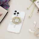 Magnetic Phone Ring for MagSafe Grip [Super Magnet] Stylish Twinkle Ring Holder Stand with, Mag Safe Accessory for iPhone 16/15/14/13 Pro Max Plus