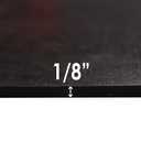 EPDM Rubber Sheet, Black, 60A, 0.125" x 24" x 36"