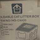 Covered Cat Litter Box, Extra Large Drawer Design with Dual Entry,Baby Blue
13L litter capacity, adjustable door, leakproof structure, cleaning accessories, complimentary cat litter mat