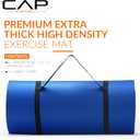 CAP Barbell 1-Inch High Density Exercise Yoga Mat with Strap | Multiple Colors