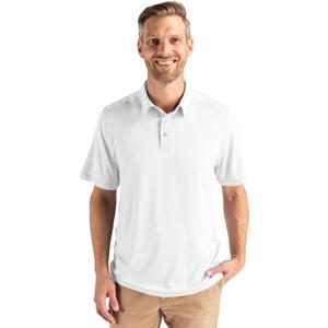 Cutter & Buck Coastline Epic Comfort Recycled Mens Polo, White, XXXL