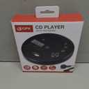 GPX PC332B Portable CD Player with Anti-Skip Protection, FM Radio and Stereo Earbuds - Black