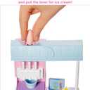 Barbie Careers Playset, Ice Cream Shop Set with Blonde Fashion Doll, Ice Cream Machine, Molds, Dough & Accessories