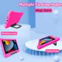 Case Compatible with iPad 10.2 Inch 2021/2020/2019, for iPad 9th/8th/7th Generation Case,Light Weight Shock Proof Convertible Handle Stand Full Body Kids Case (Pink)