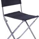 Lightweight Outdoor Foldable Fishing Chair with Backrest Portable Aluminum Camping Stool for Hiking Beach Garden